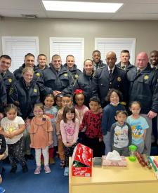 Each recruit donated items for non-profit organization Long Island Head Start in Brentwood. ( Suffolk County Sheriff's Office )
